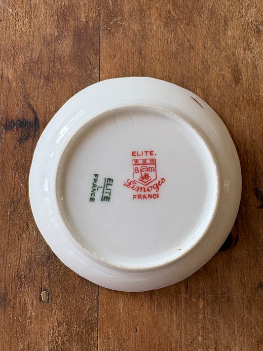 antique French Limoges butter pat dish