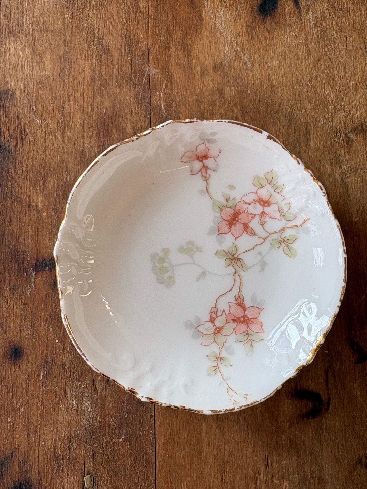 antique French Limoges butter pat dish