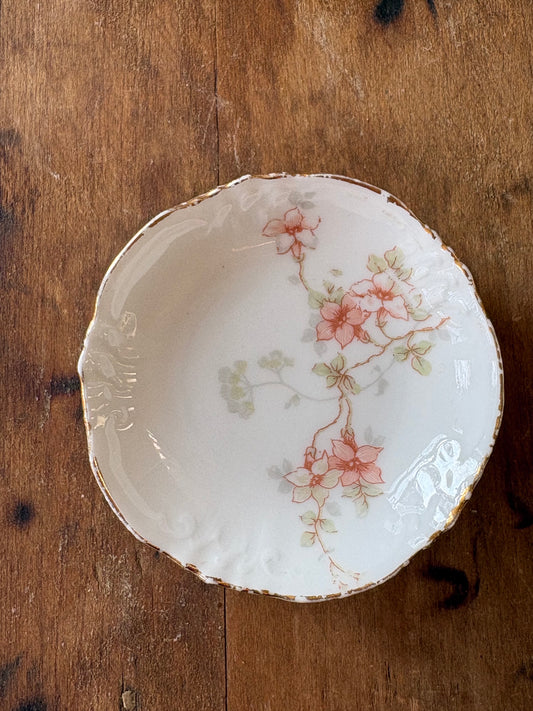 antique French Limoges butter pat dish