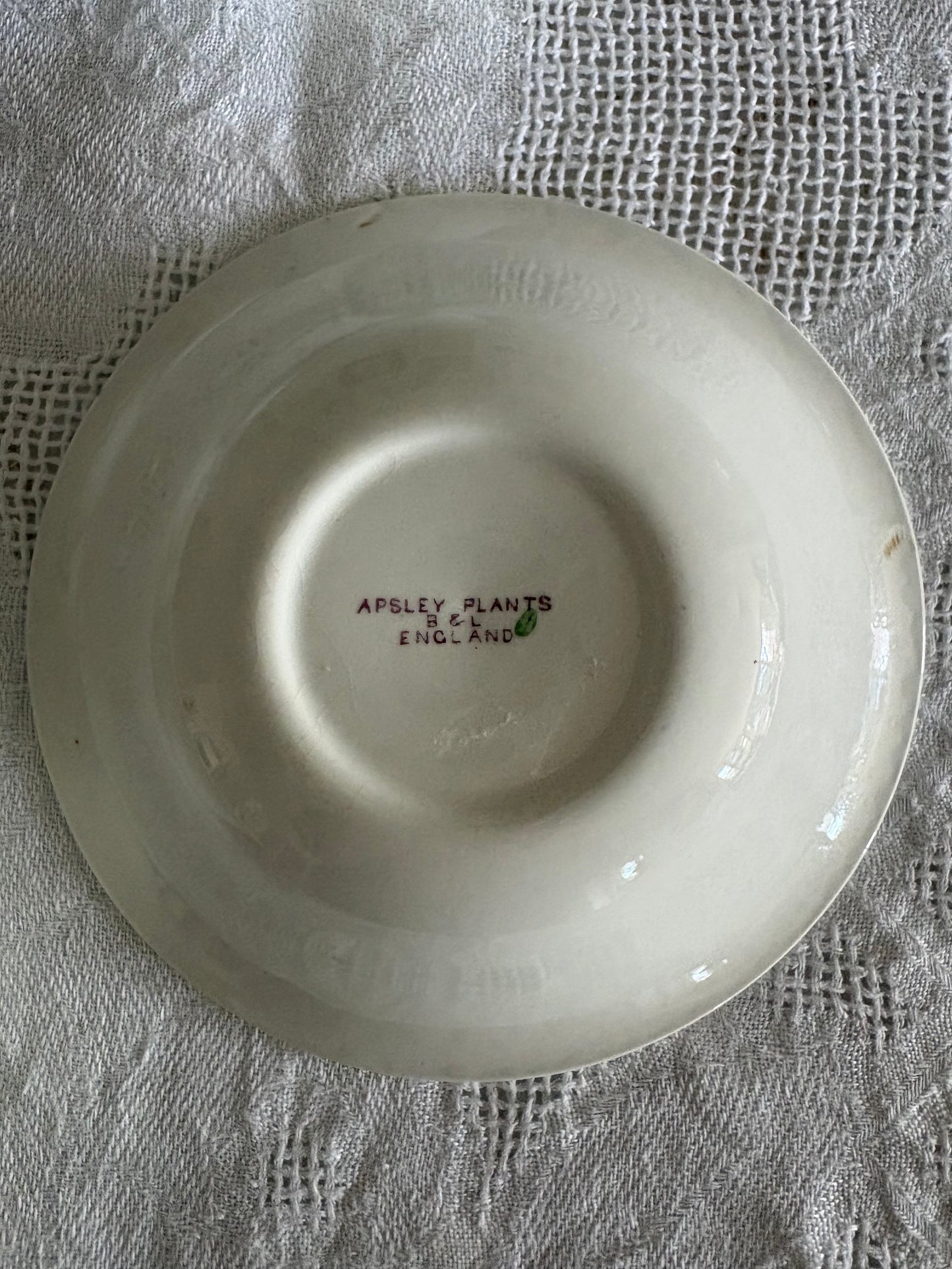 English Burgess & Leigh transferware serving bowls in Apsley Plants pattern