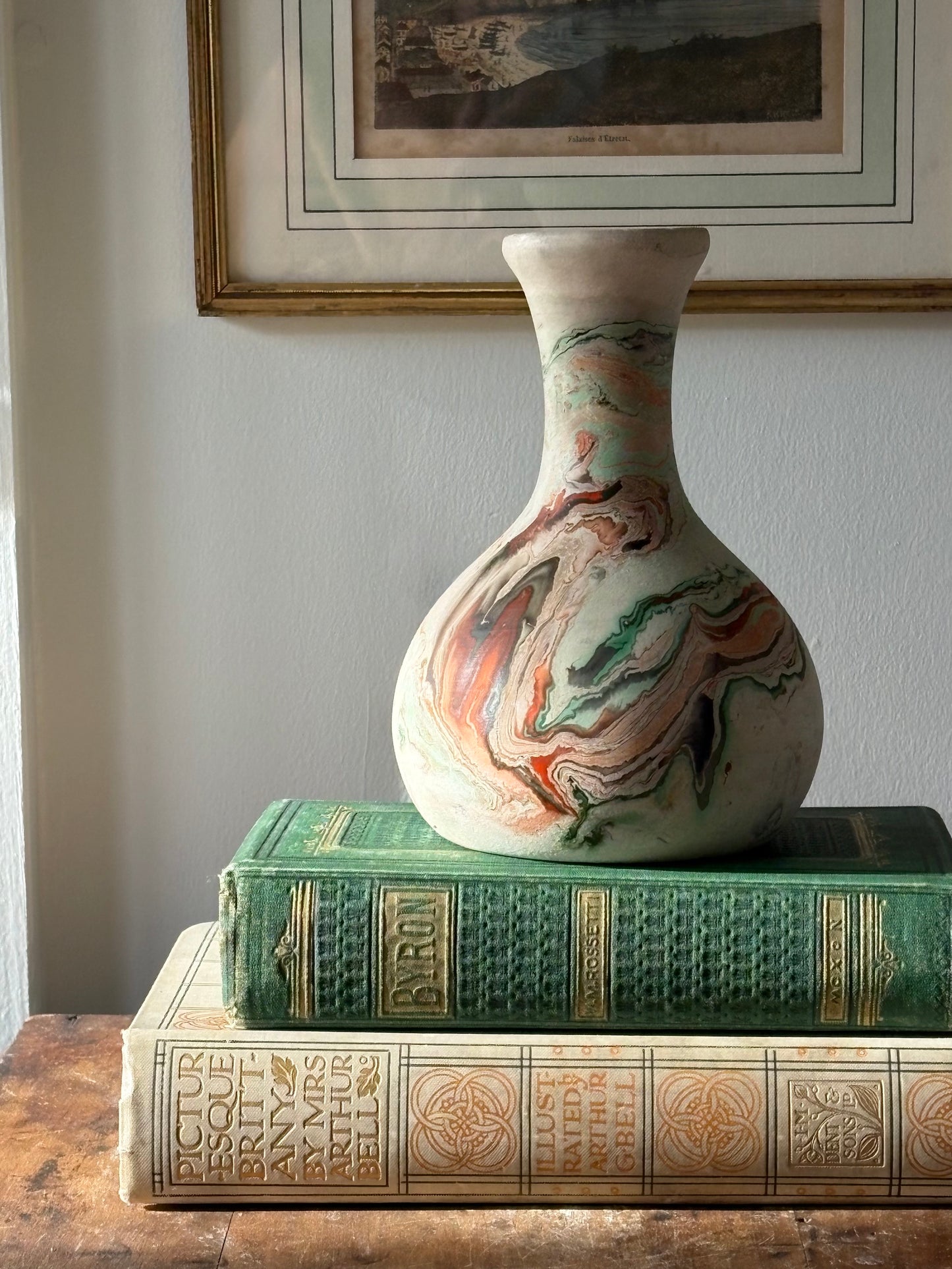 vintage Nemadji Pottery vase