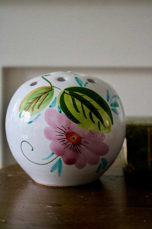 Italian pottery flower frog