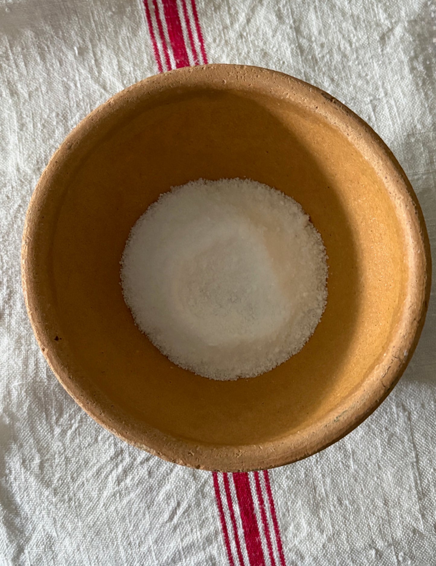 vintage French glazed stoneware bowl - pinch pot
