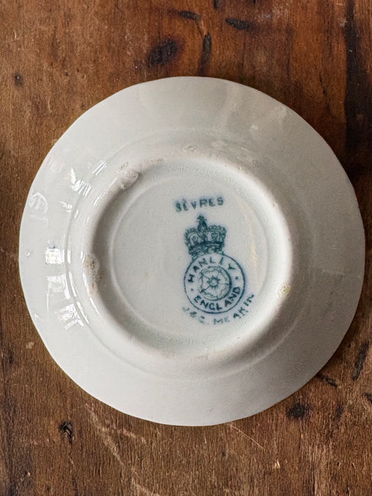 antique English transferware butter dish 'Sèvres' by J & G Meakin #3