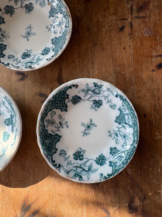 antique English transferware butter dish 'Sevres' by J & G Meakin #2