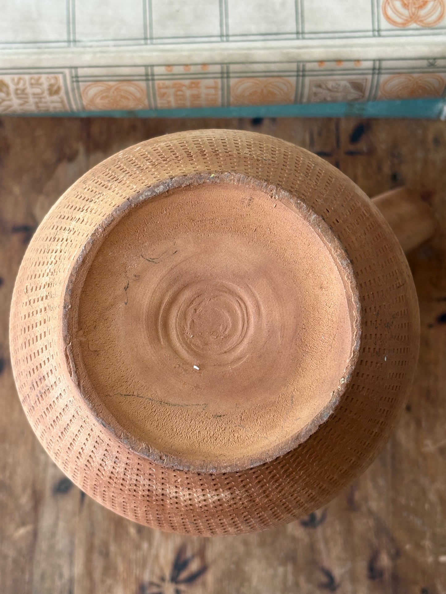 vintage terracotta pitcher
