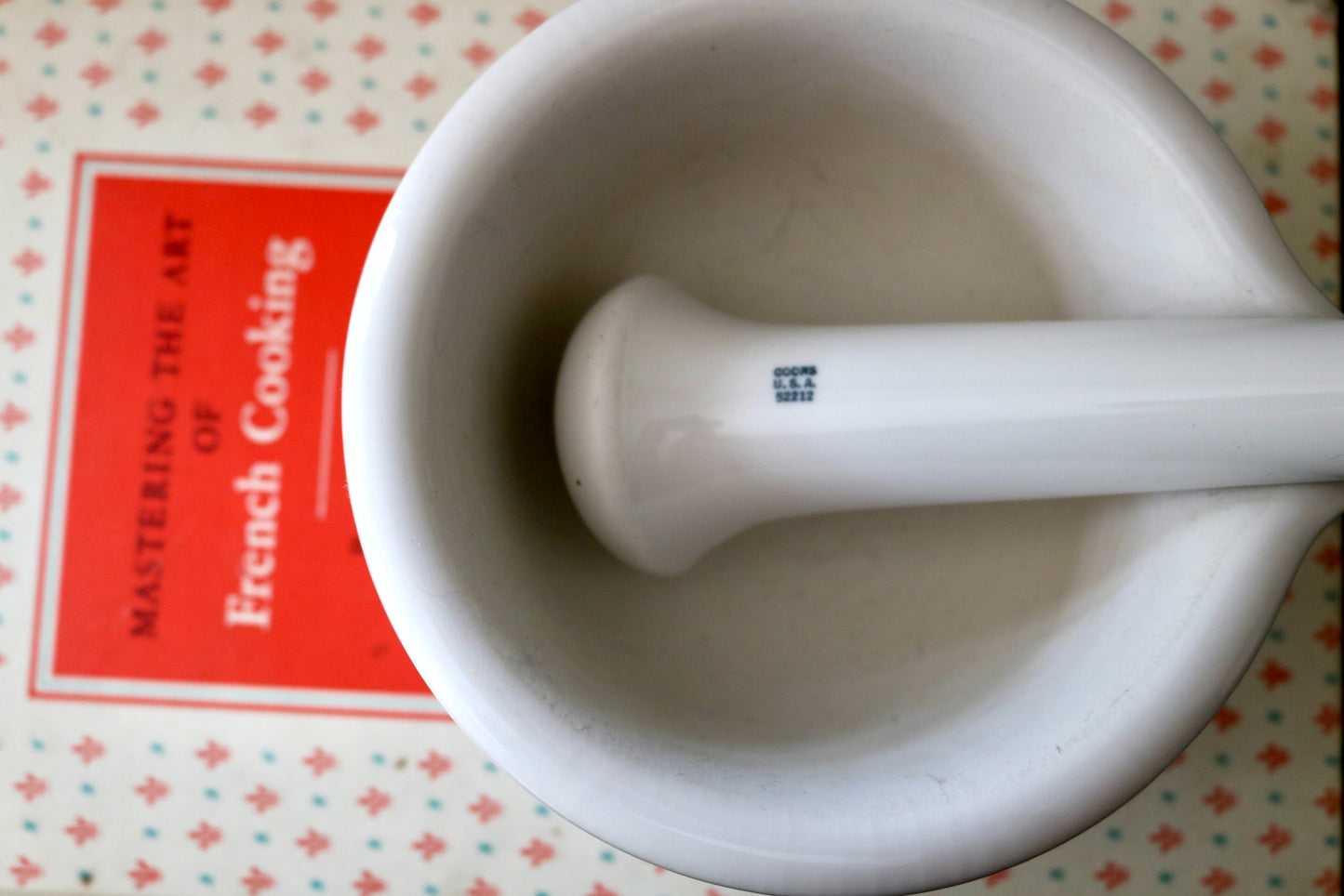 vintage Coors pharmaceutical mortar and pestle