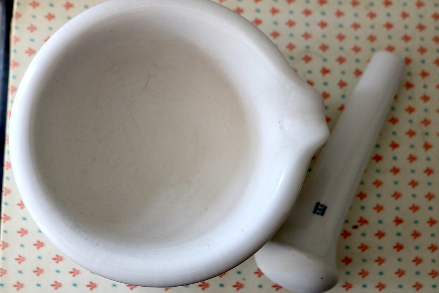 vintage Coors pharmaceutical mortar and pestle