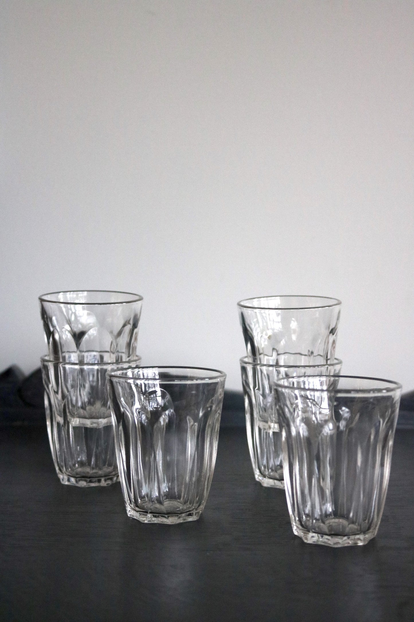 vintage Duralex glasses from France, set of 6