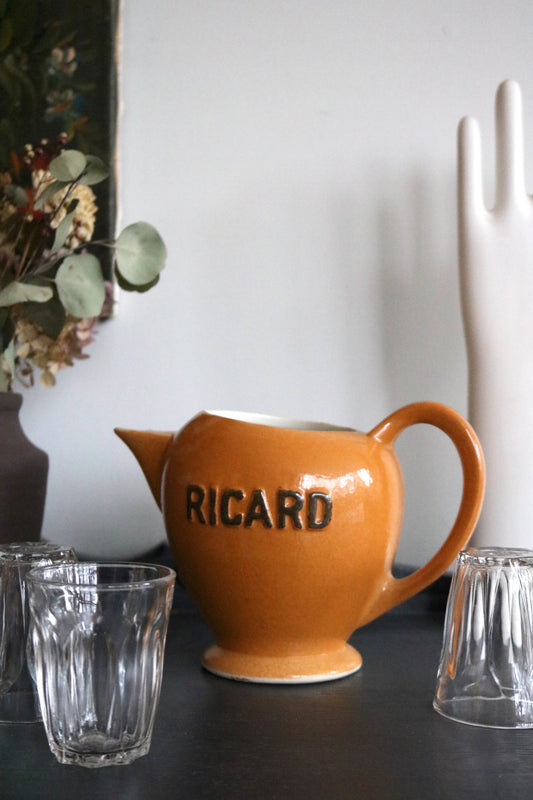 French Clear Glass Ricard Carafe