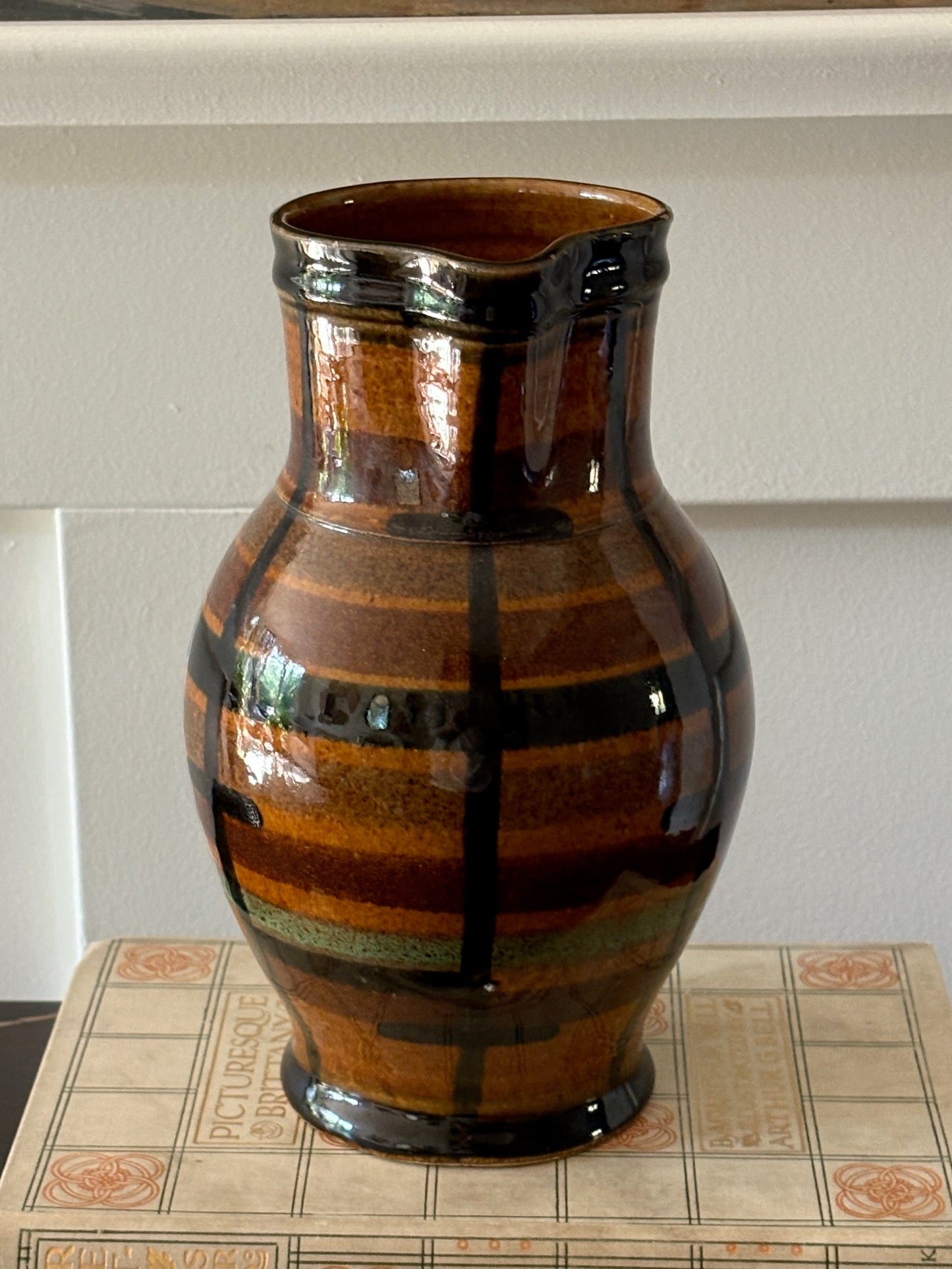 vintage German earthenware jug