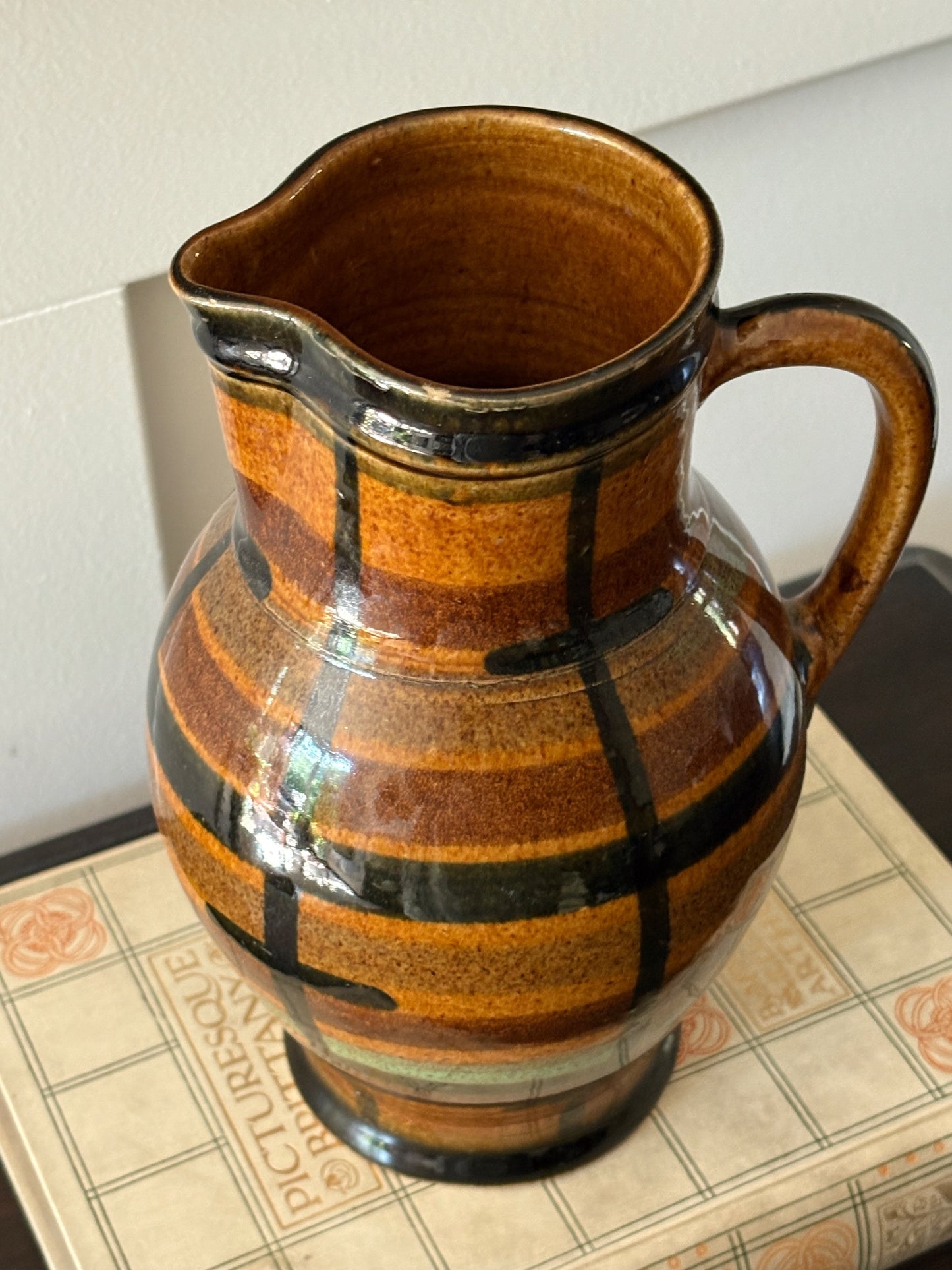 vintage German earthenware jug