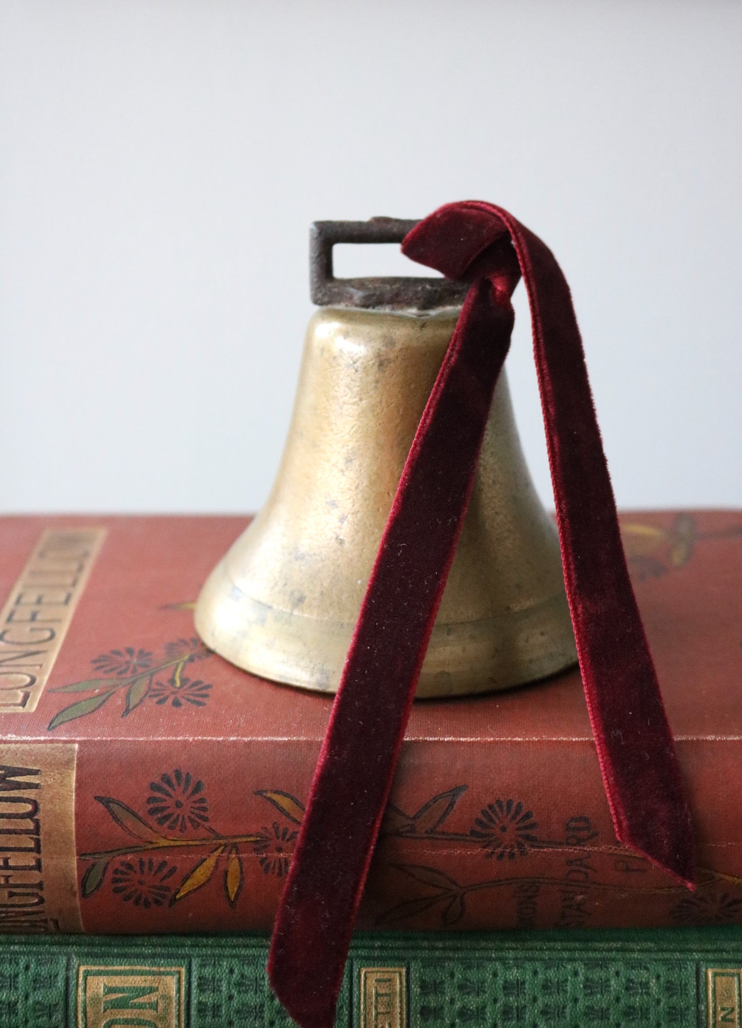 antique brass farm bell #2