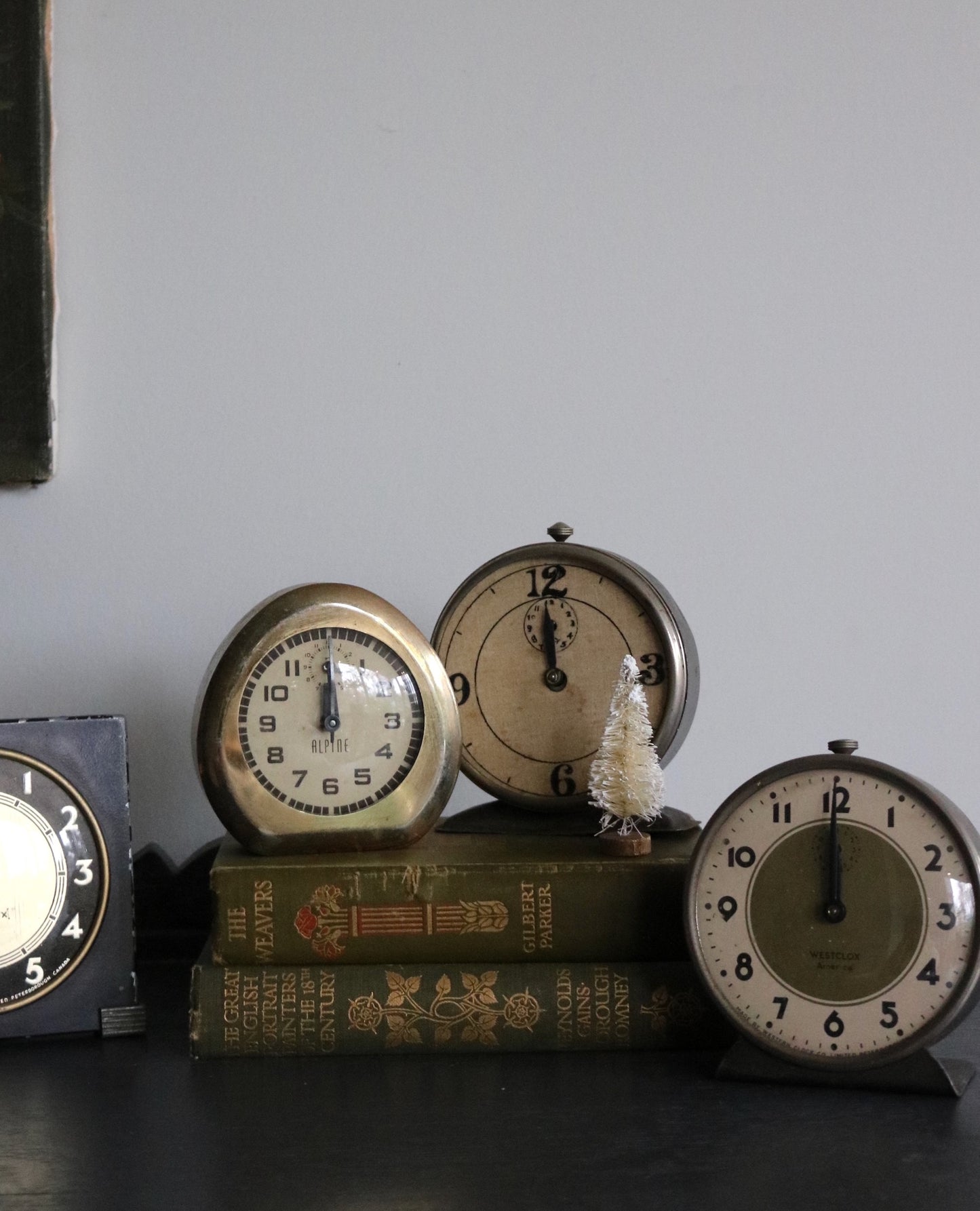 vintage clock collection from the 1930's to the 1950's