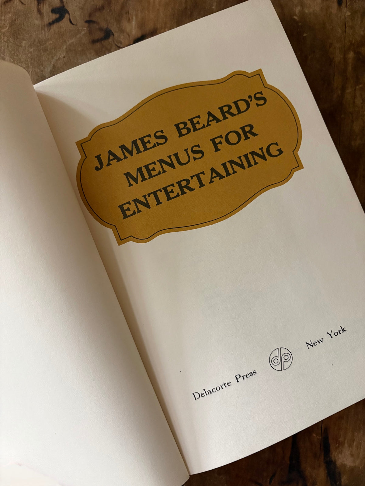 Vintage first edition 1965 James Beard cookbook - Menus For Entertaining