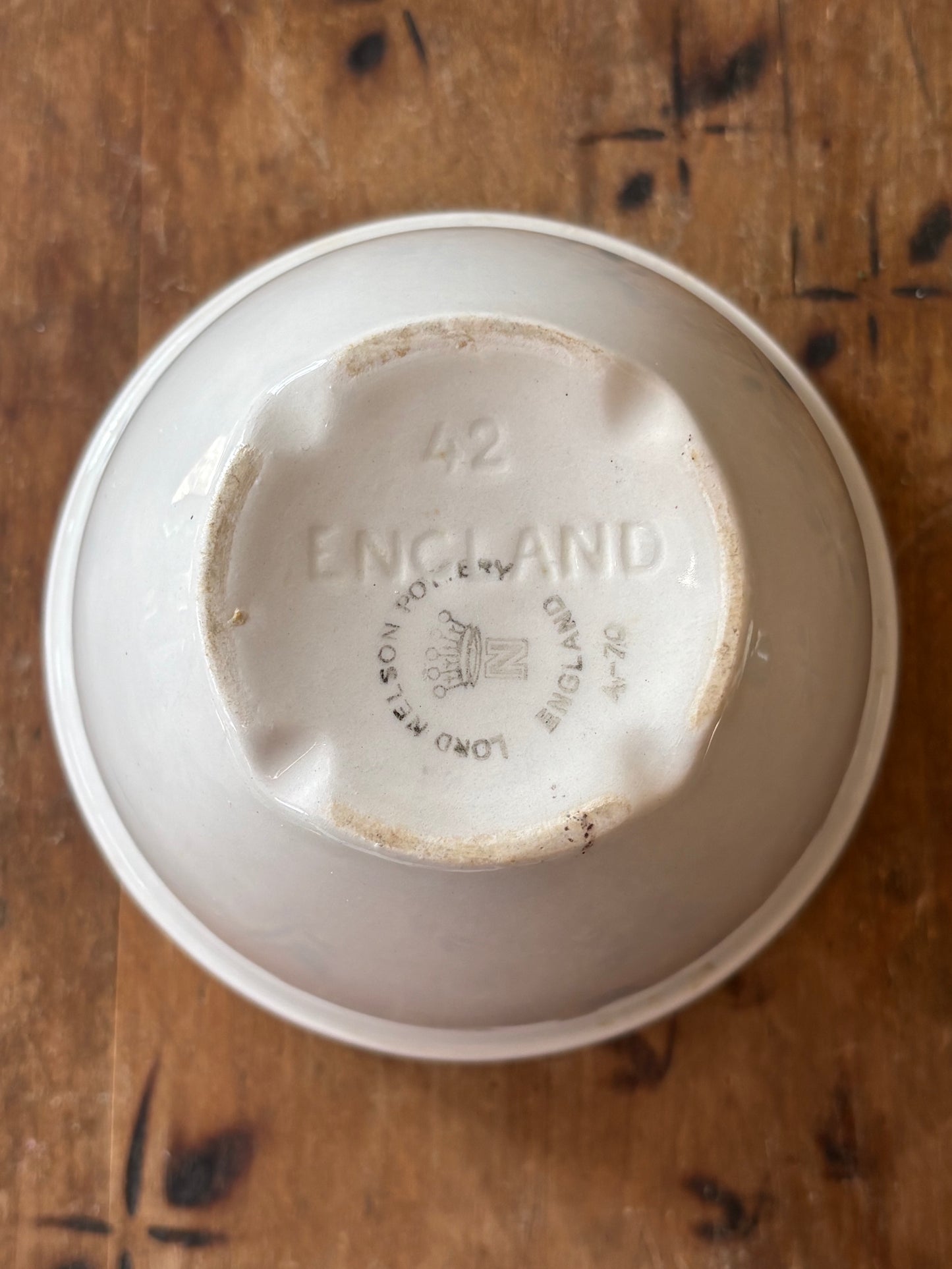 vintage English pudding bowl - Lord Nelson Pottery