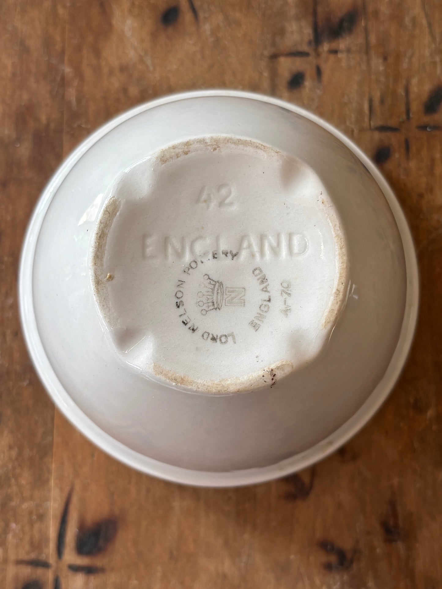 vintage English pudding bowl - Lord Nelson Pottery