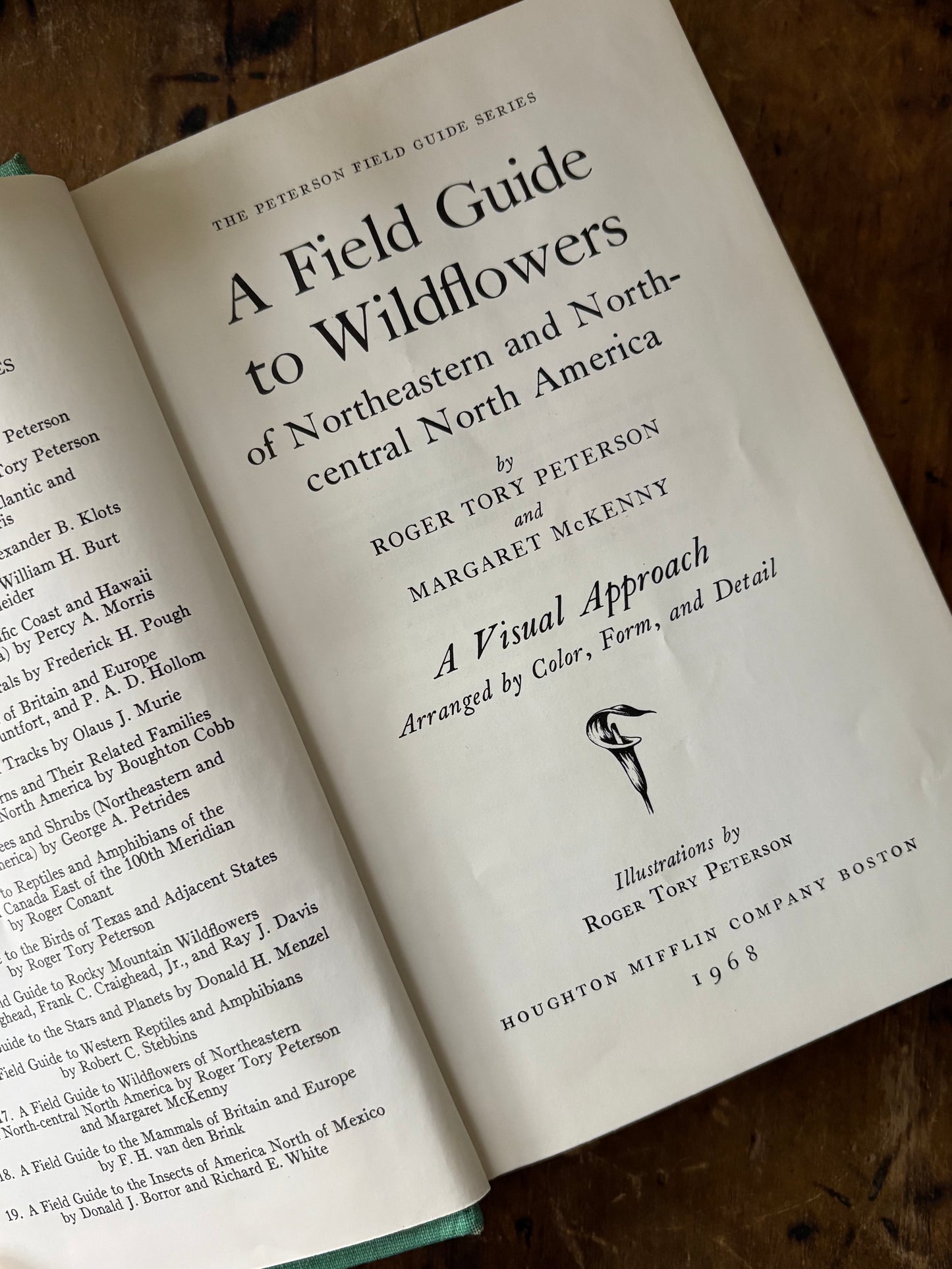 vintage Field Guide to Wildflowers book