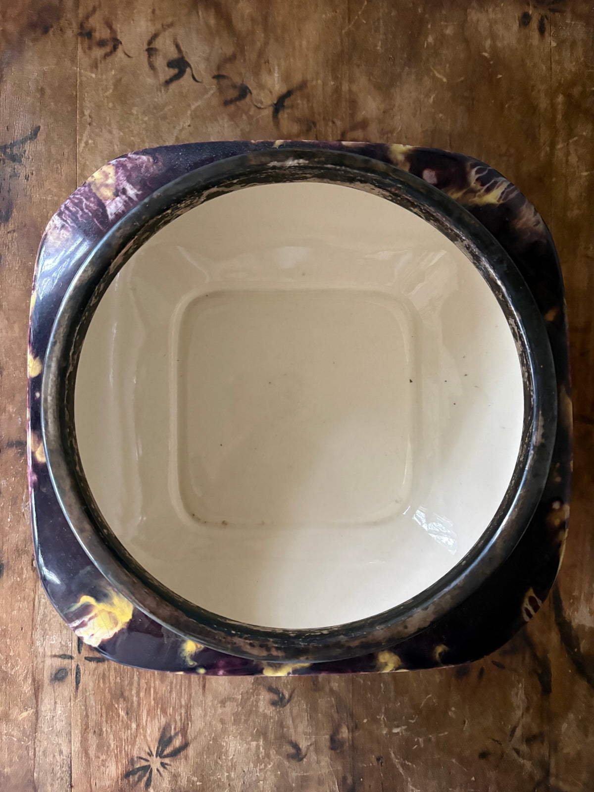 Vintage mid century drip glaze ceramic bowl 'Viking' Grimwades Ltd.