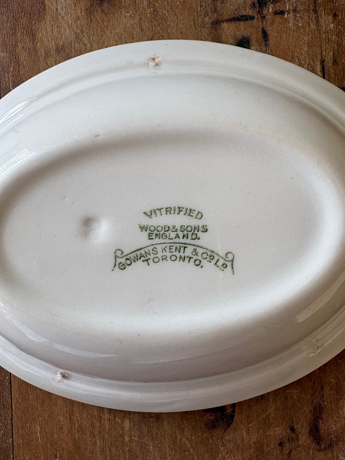 vintage English serving dish by Wood & Sons