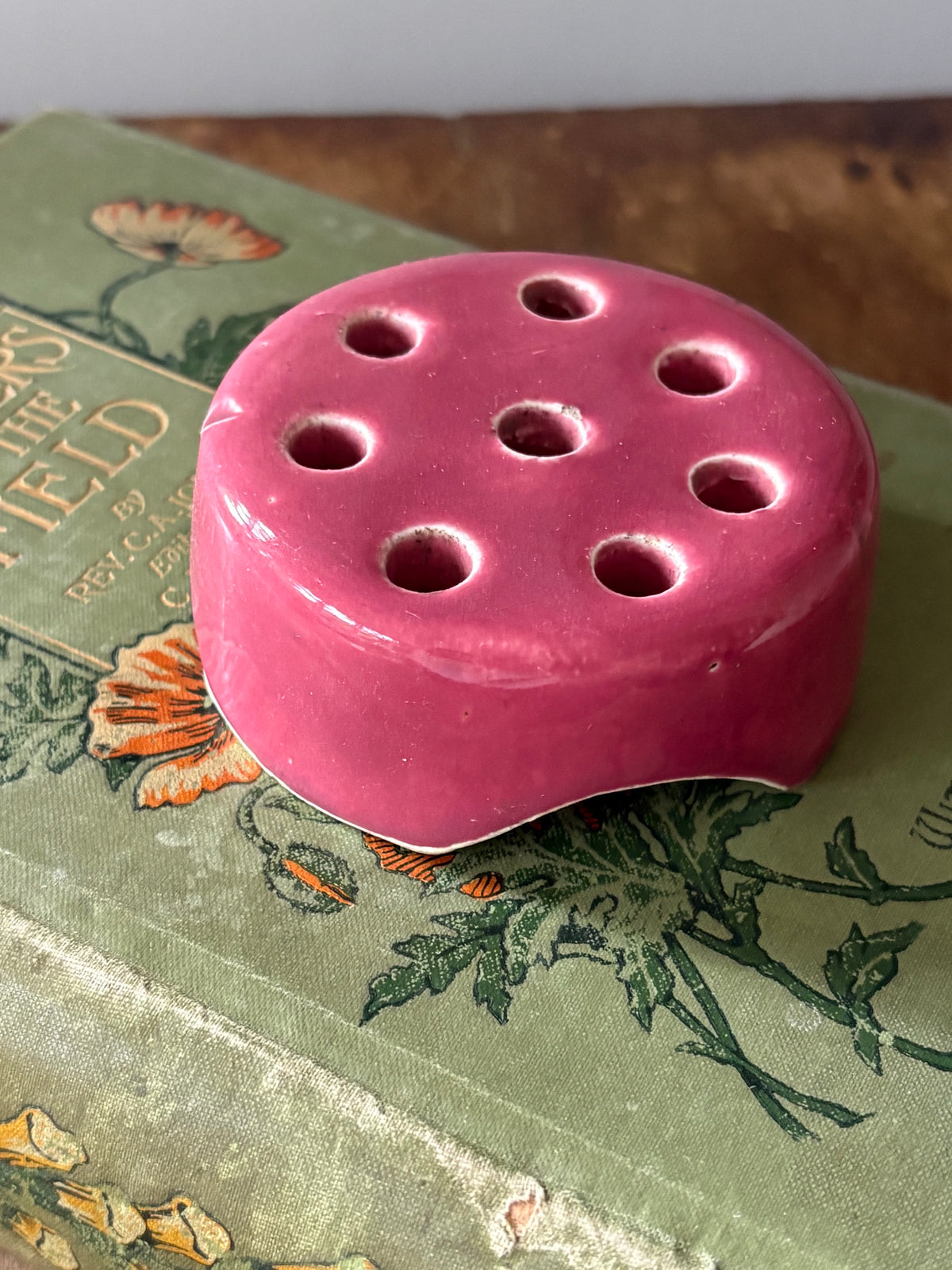 Vintage ceramic flower frog