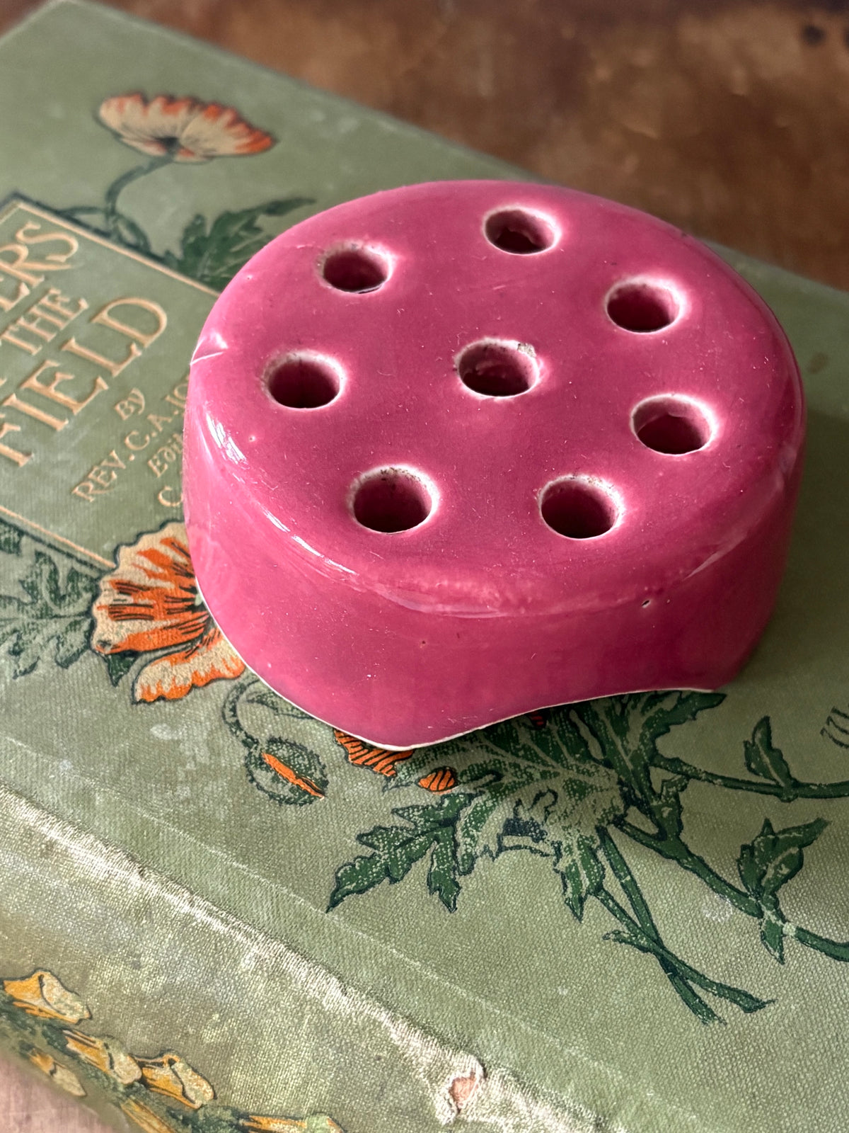Vintage ceramic flower frog