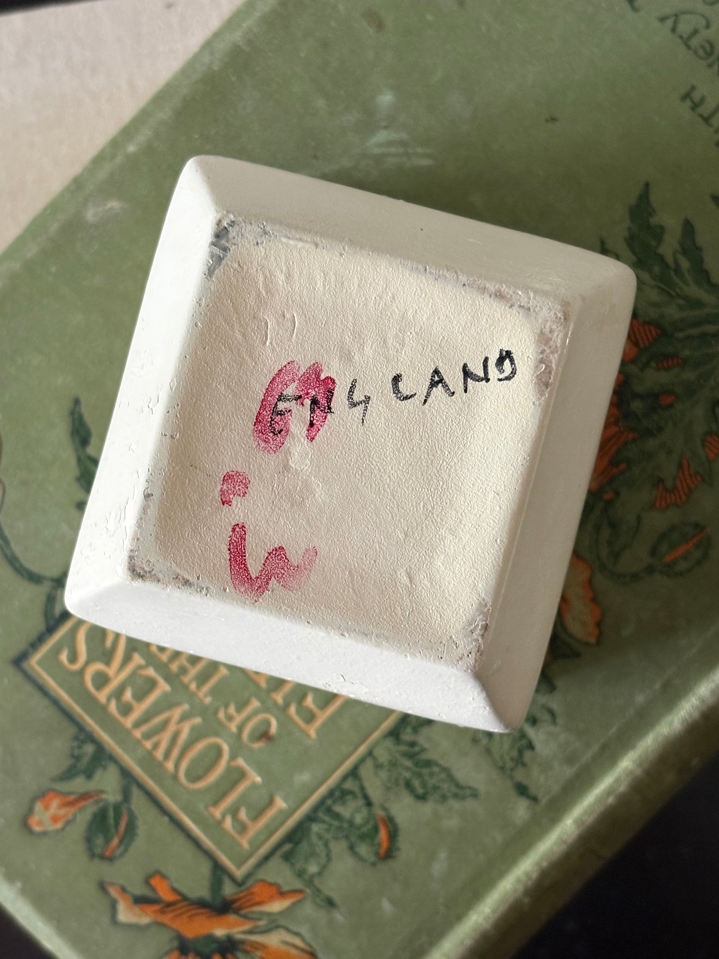 vintage English creamware pottery