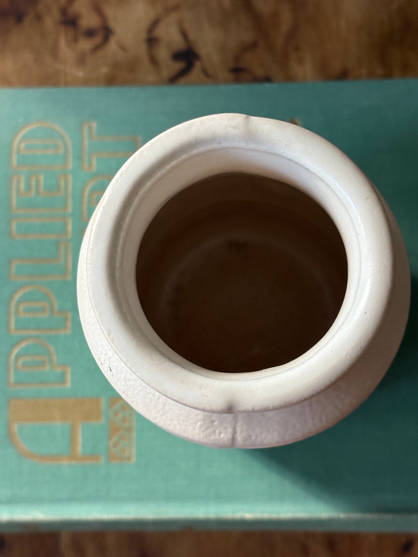 vintage mid century white Scheurich vase West Germany