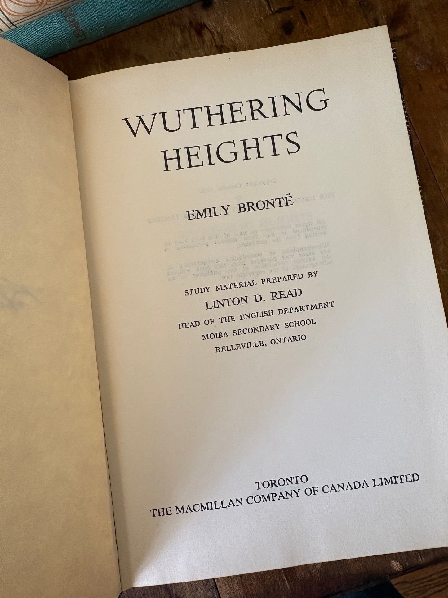 vintage Wuthering Heights novel by Emily Brontë