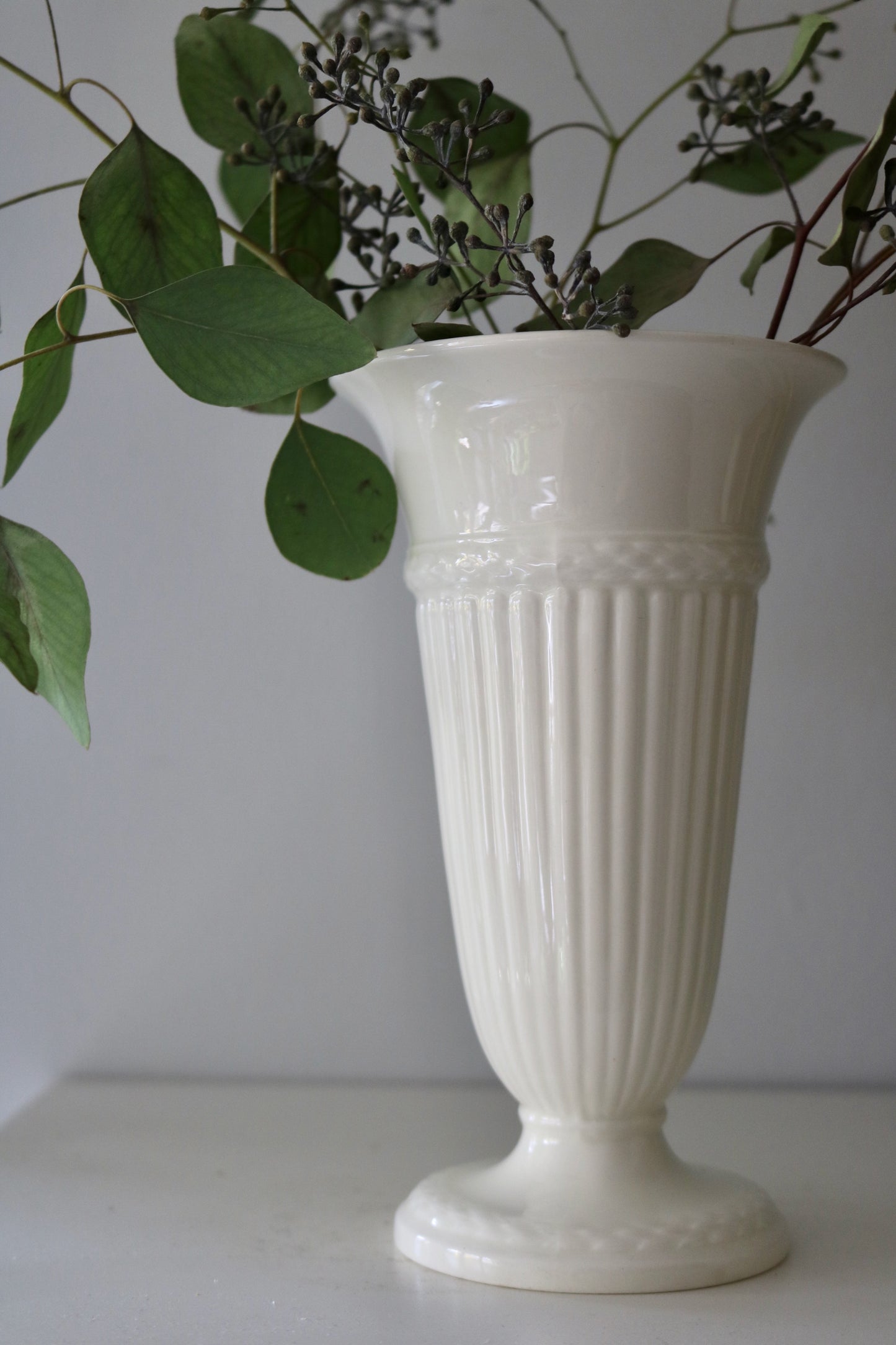 vintage Wedgwood floral vase