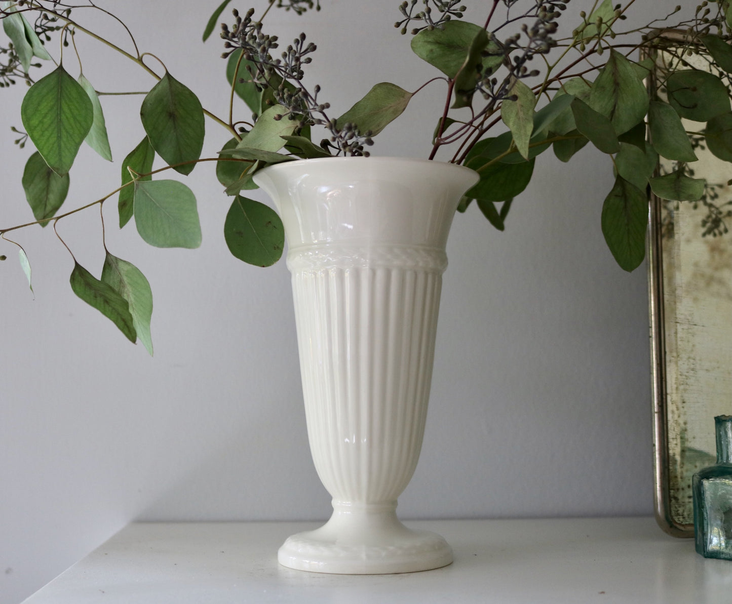 vintage Wedgwood floral vase