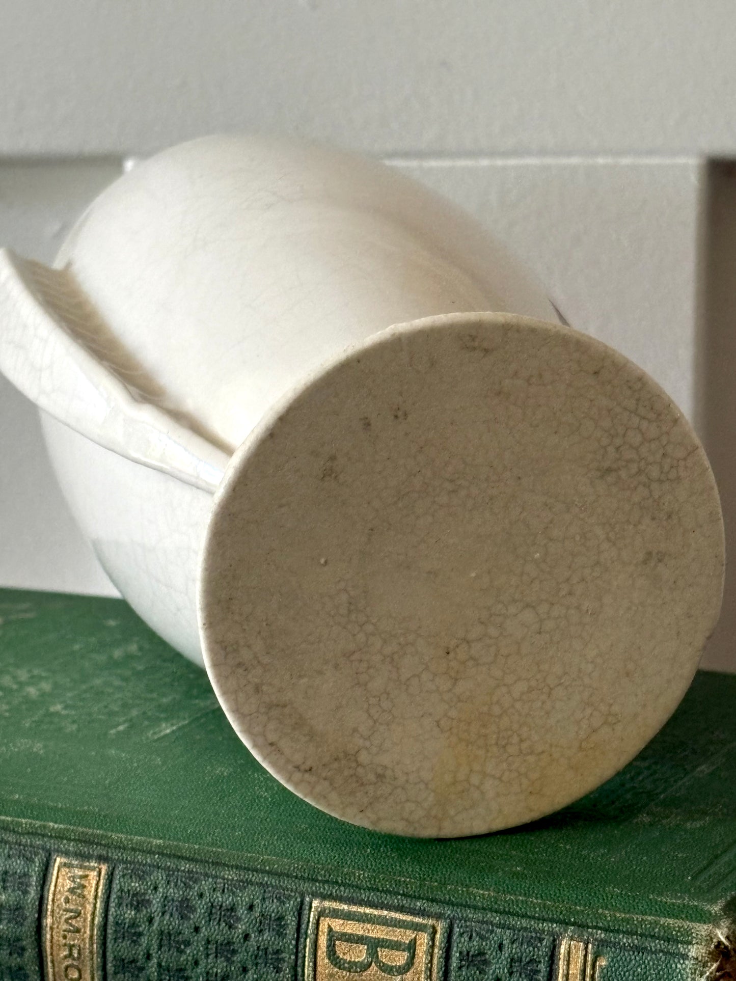 vintage white Art Deco vase