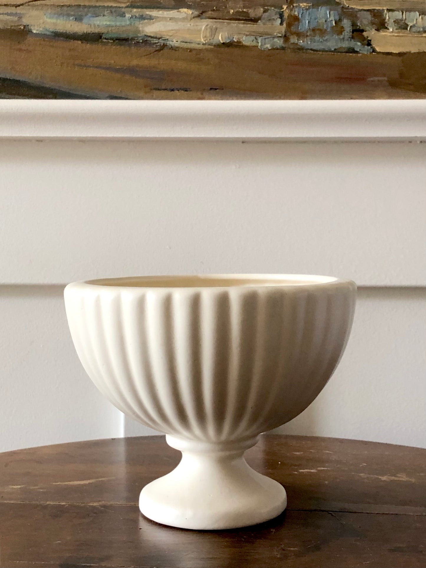 vintage Haeger pottery pedestal vase or planter