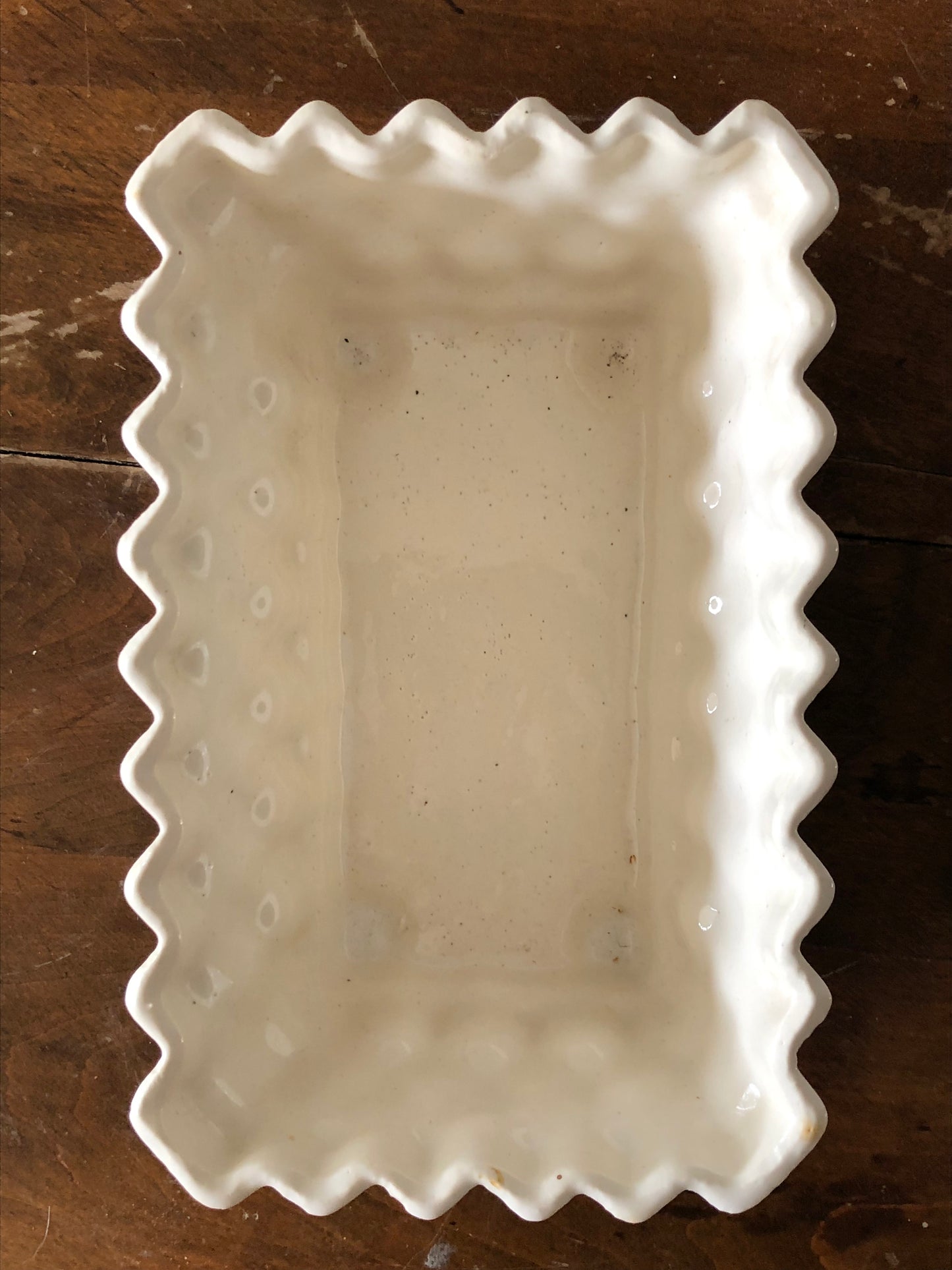 vintage white UPCO pottery planter